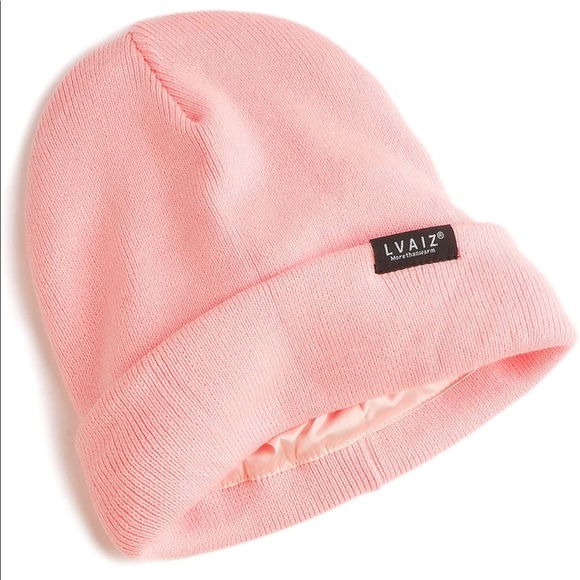 Accessories - PINK UNISEX SATIN LINED (winter) BEANIE HAT (BRAND NEW)